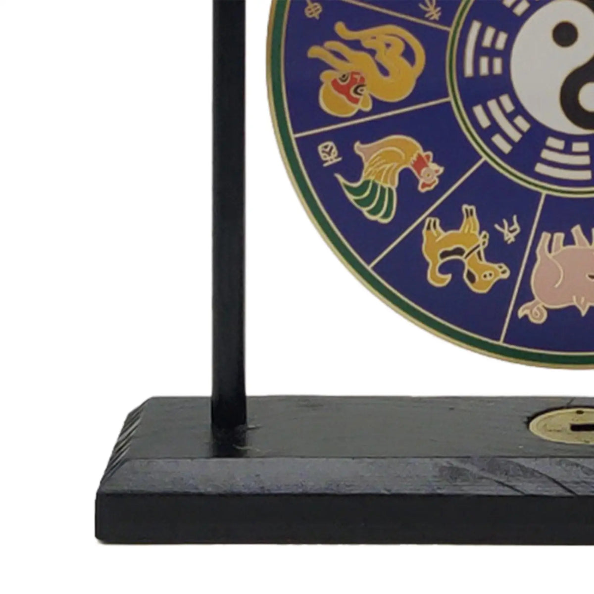 Vintage Style Gong Ornament Home Tabletop Gong Decor Scene Layout Adornment Quake