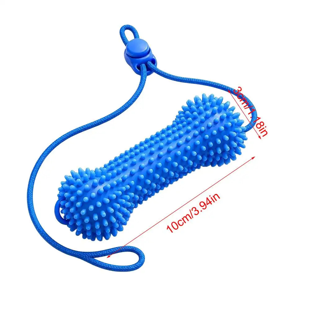 Dog Chew Toy, Double-Action Rubber Chewer, Teeth Cleaning for Small Medium Large Breeds, Home Daily Use Quake Blue