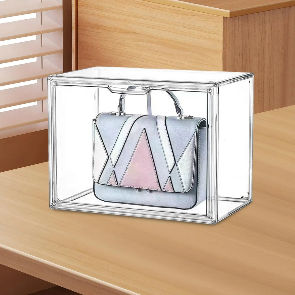 Storage Bin Organizer Versatile Gifts See through Organizing Solution with Lids Quake