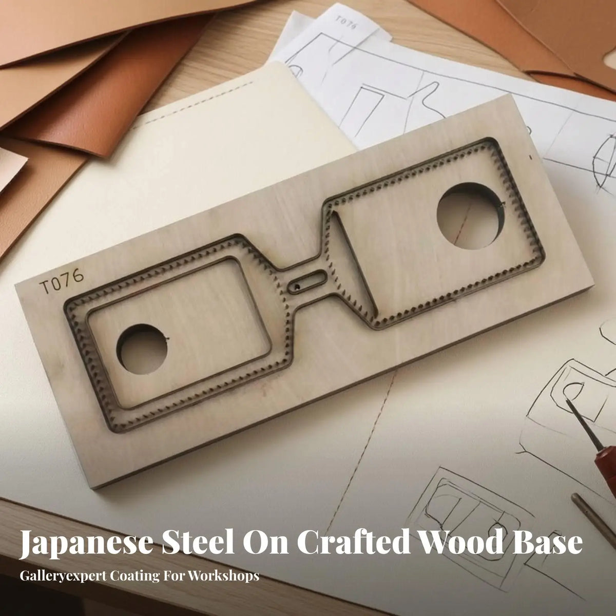 Handmade Card Holder Cutting Die | Reusable Wooden Base Design, DIY, Steel Rule Die Quake