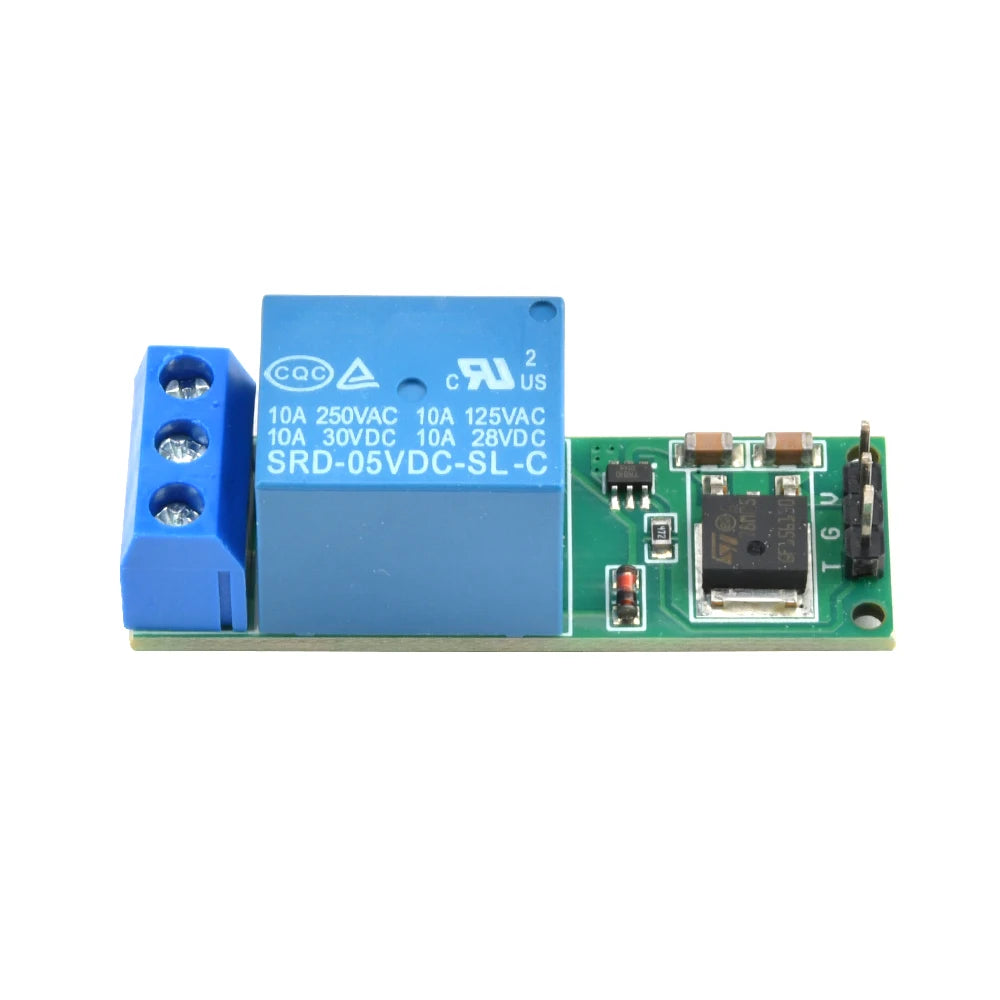 DC 6-24V Flip-Flop Latch Relay Module 1 Way Bistable Self-locking Relay Switch For Smart Home LED Car Low Pulse Trigger Board Quake