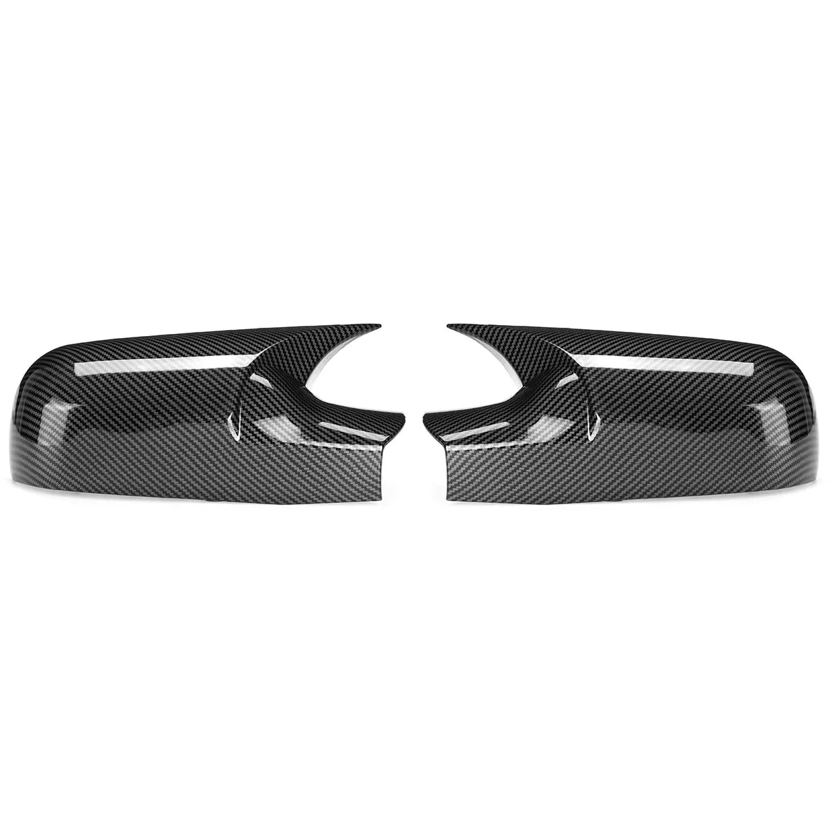 For Renault Megane 2 MK2 2002-2009 Car Rearview Side Mirror Cover Wing Cap Sticker Exterior Door Case Trim Carbon Fiber Black Quake Carbon