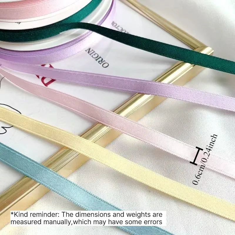 Matte Double Sided Polyester Cotton Ribbon DIY Craft Bow Making Ribbon Garment Accessories Gift Wrapping Decorative Strap Quake