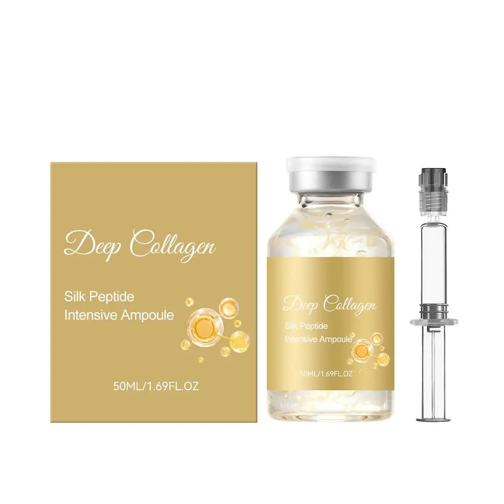 Silk Peptide Ampoule | Anti-Aging Serum with Collagen & 30 Peptide Complex for Intensive Lifting, Skin Tightening & Firming Quake 1pcs