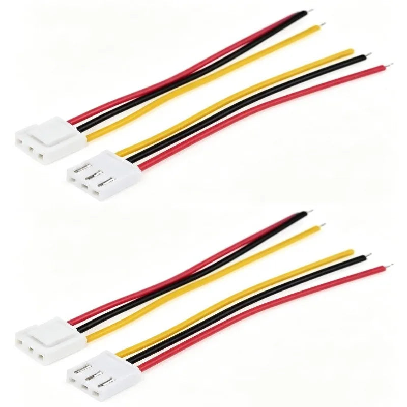 2‑6P PH2.0mm Air Docking Terminal Wire 2PCS 20/40CM Male Plug Female Jack Pre‑Made Cable for DIY Electrical Connection 24/26AWG Quake 3P 26AWG 0.4M