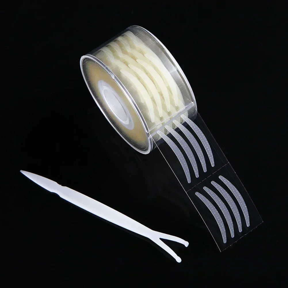 Women Natural Invisible Double Eyelid Stickers Fold Eyelid Stripes Eyelid Tapes Eye Lift Clear Beige Color Big Eyes Beauty Tools Quake 600pcs S skin color
