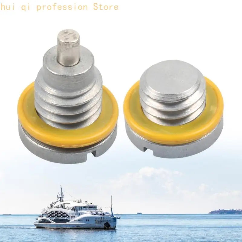 Gearcase Drain Screw Replacing 8M0058389 and 10-79953Q04, 2 Piece Metal Screw Set for Lower Unit and Marine Maintenance Service Quake