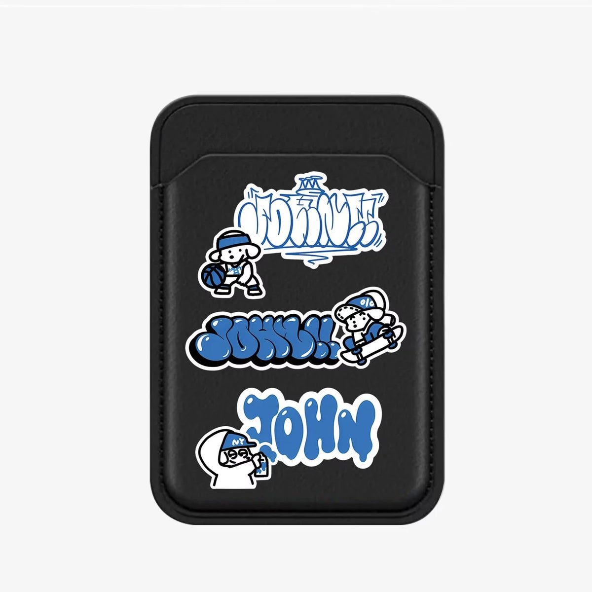 Surfboard Skateboard Dog Magnetic Phone Grip Card Holder Stand for IPhone 13 14 15 16 17 18 Pro Max Case Quake card holder
