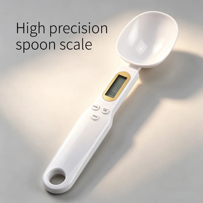 Detachable Spoon Head Electronic Scale High Accuracy Kitchen Food Weighing Scale Coffee Baking Home Commercial Measuring Supply Quake