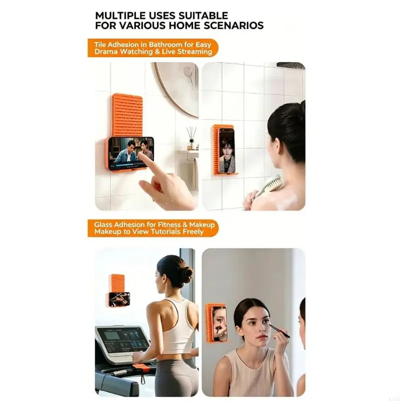 Foldable Phone Stand For Office Home And Travel Use With Nonslip Base Flexible Silicone Phone Stand K1KF Quake