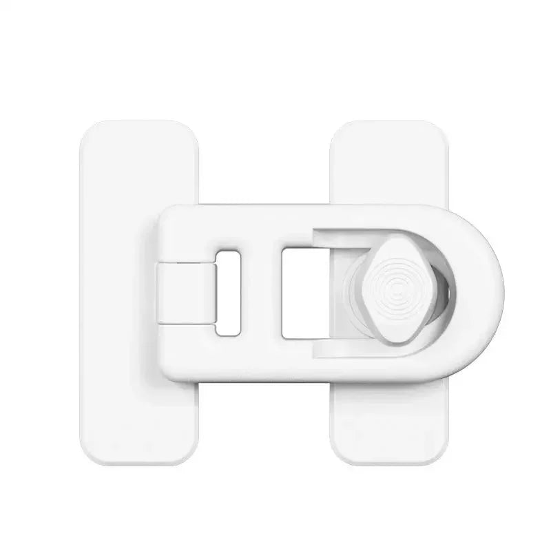 Baby Safety Lock Protection Useful Cabinet Multifunction Kids Security Drawer Lock Refrigerator Door Latch Durable Plastic Quake B262 White