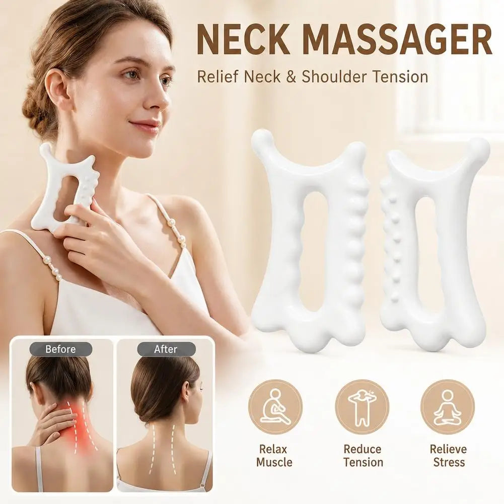Ergonomic Versatile Handheld Gua Sha Board For Face & Body - Non-ceramic Gua Sha Massage Tool Relaxation And Beauty Massager Quake