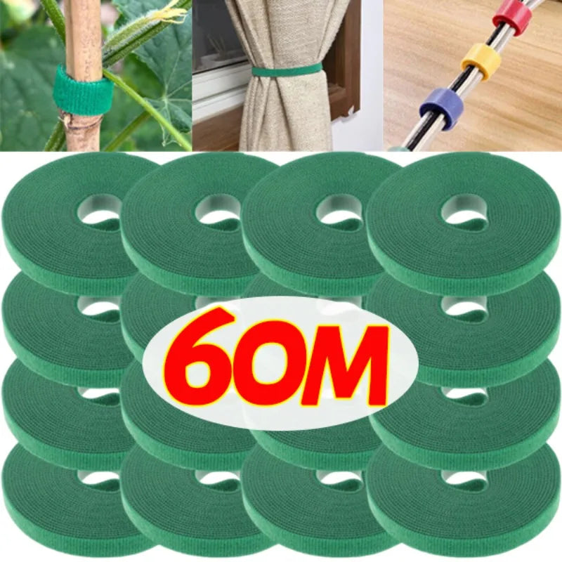 Self Adhesive Nylon Plant Support Tape Plant Fixing Cable Tie Reusable Plants Hook Loop Garden Supplies Home Cable Winder Ties Quake