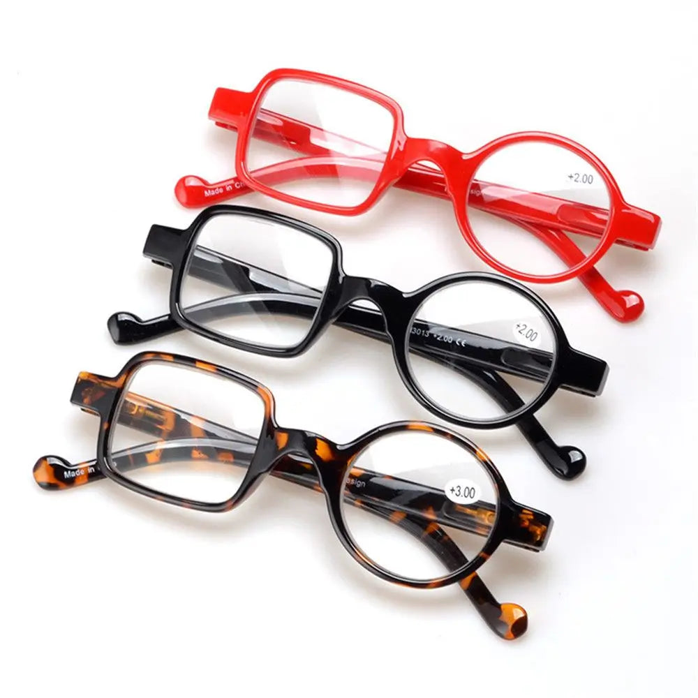 Irregular Square Round Frame Reading Glasses Men Women High-definition Lens Presbyopia Eyewear Fashion Design Readers Glasses Quake
