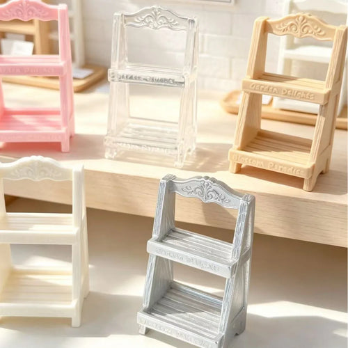10Pcs 1/12 Dollhouse Mini Book Shelves Display Rack Model Dollhouse Study Furniture Resin Decor Doll House Micro Scene Ornament Quake