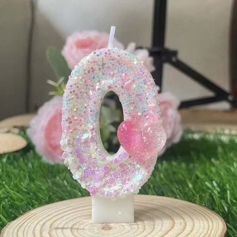 Creative Digital Candles Romantic Love Cute Styling Birthday Cake Candles Quake