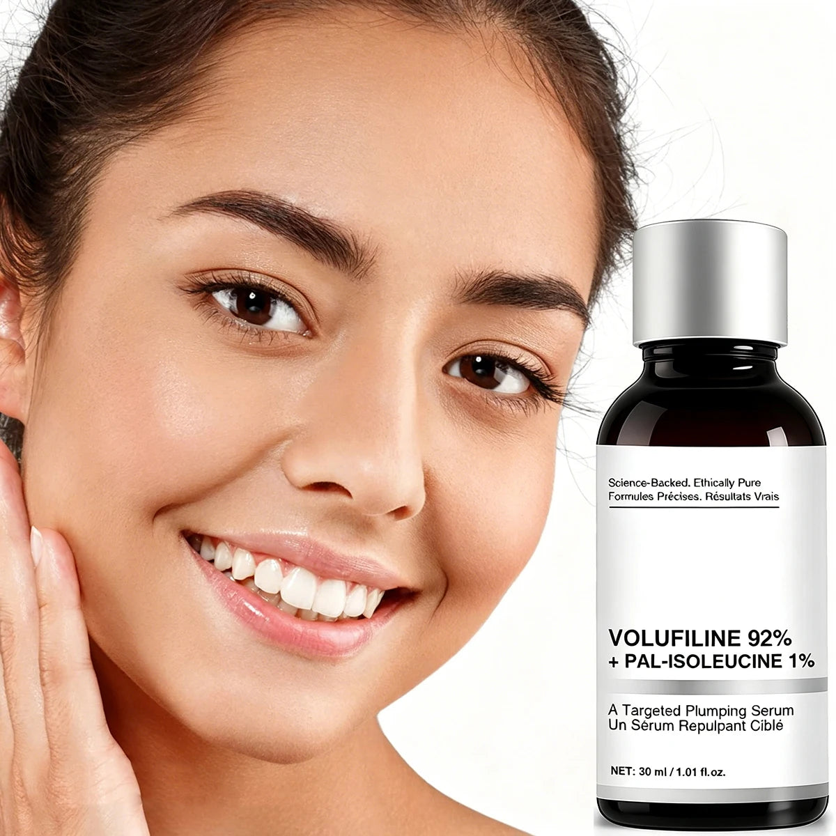 1/2PCS Volufiline Serum, Volufiline 92% + Pal-Isoleucine 1% Plumping Serum with Niacinamide Skin Radiance Boosting Facial Care Quake