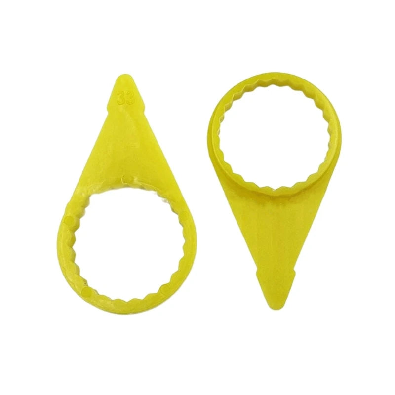 200Pcs Checkpoint Loose Wheel Lugs Nut Indicator for 32mm 33mm Nut HighsVisibility Yellow Wheel Check Indicator Quake