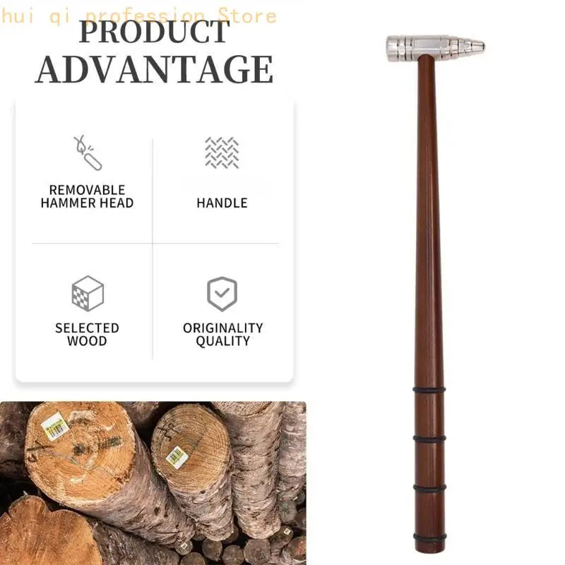 Scratch Less Auto Dents Repair Tool Stainless Steel Hammer With Wooden Handle For Car Body H8WE Quake