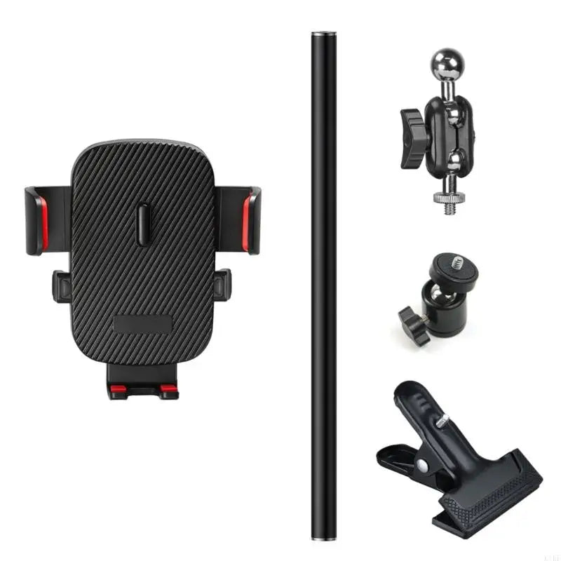 Adjustable Phone Mount Clamp Base 360 Rotatable Multiple Device Compatible 3 Length Optionnals For Live Streaming K1KF Quake