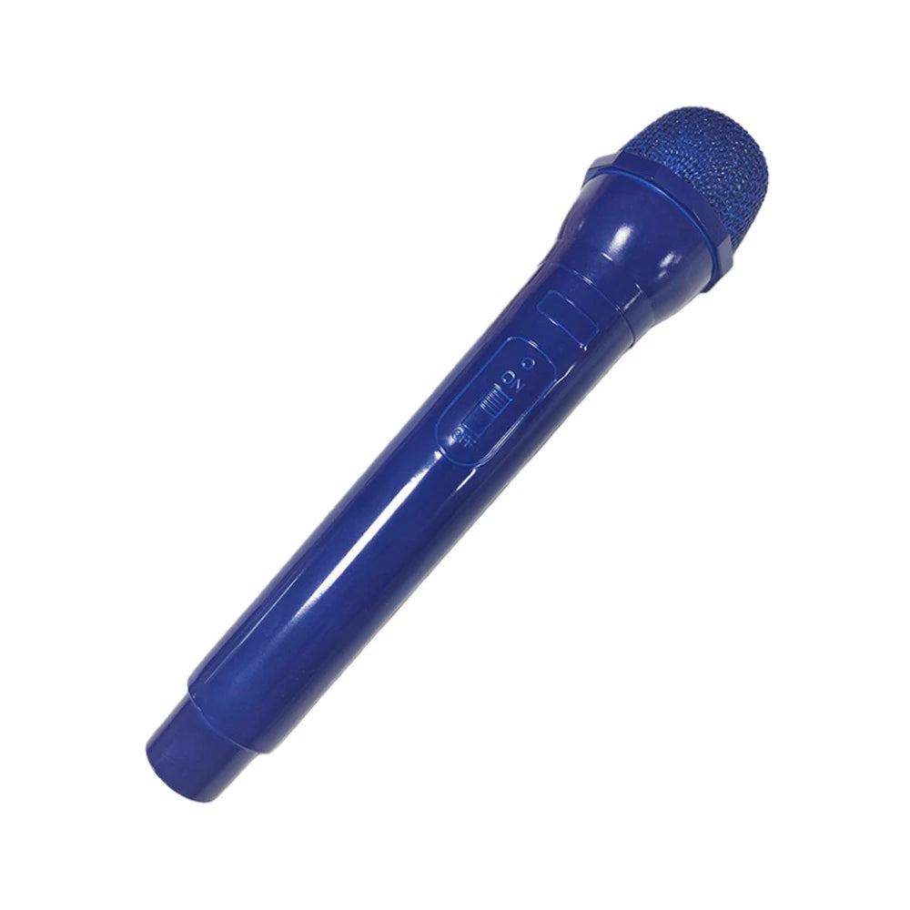 Simulation Microphone Prop,Plastic Realistic Pretend Microphone Prop,Fun Stage Mic Prop for Christmas,Cosplay,Speech,Music Party Quake DEEP BLUE