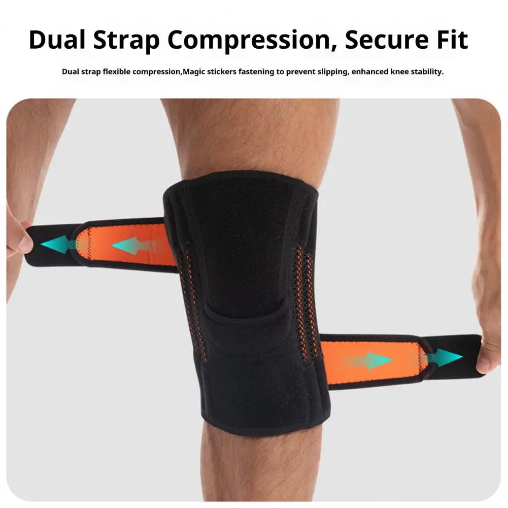 Motorcycle Protective kneepad Sports Knee Brace with Side Stabilizer Patella Gel Pads Compression Knee Sleeve Quake