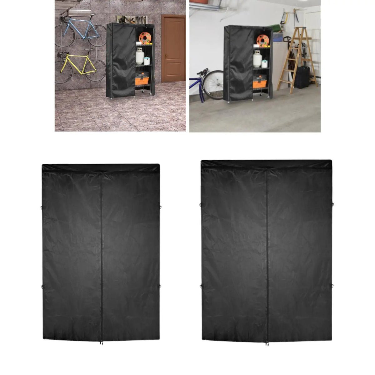 Storage Shelf Cover, Bookcase Cover, Dustproof, Waterproof, Breathable, Black, Shelf Protector, Quake