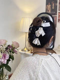 Elegant Bowknot Hair Claw Back Head Large Size Updo Ponytail Clip Korean Simple Hair Styling Accessories Headwear for Women Girl Quake White