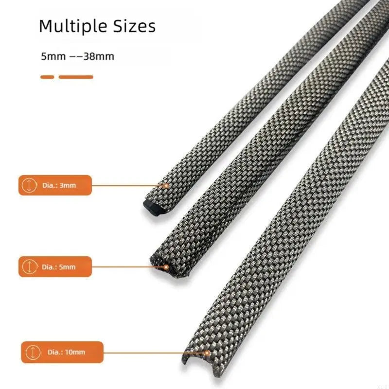 Tinned Metal Cable Cover Metal Texture for Chew Wear and Desk Cable Routing K1KF Quake