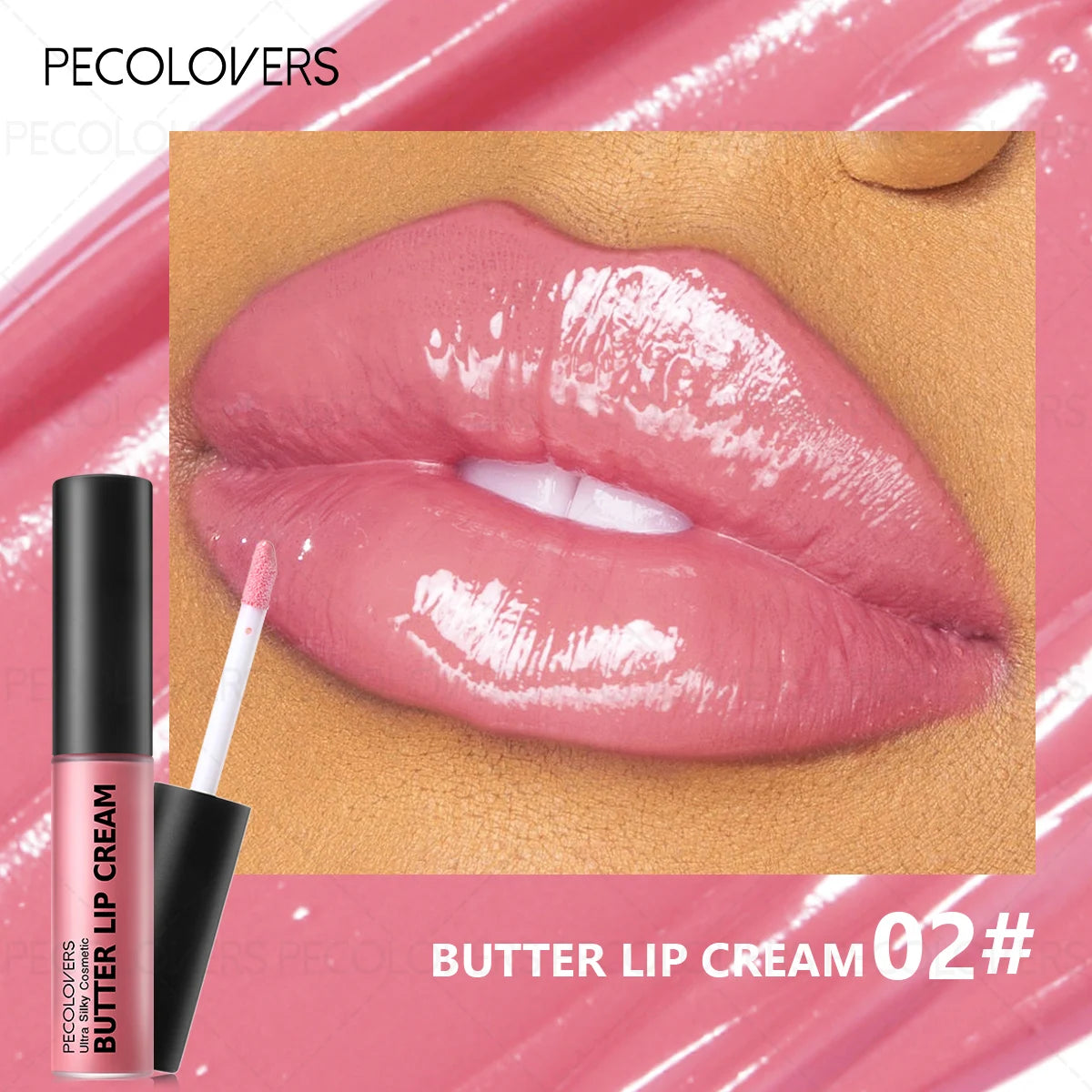 1PC Buttery Short Lip Gloss, Moisturizing Lipstick, High Color Rendering, Suitable for Various Makeup Looks, Lip Cosmetics Quake 02