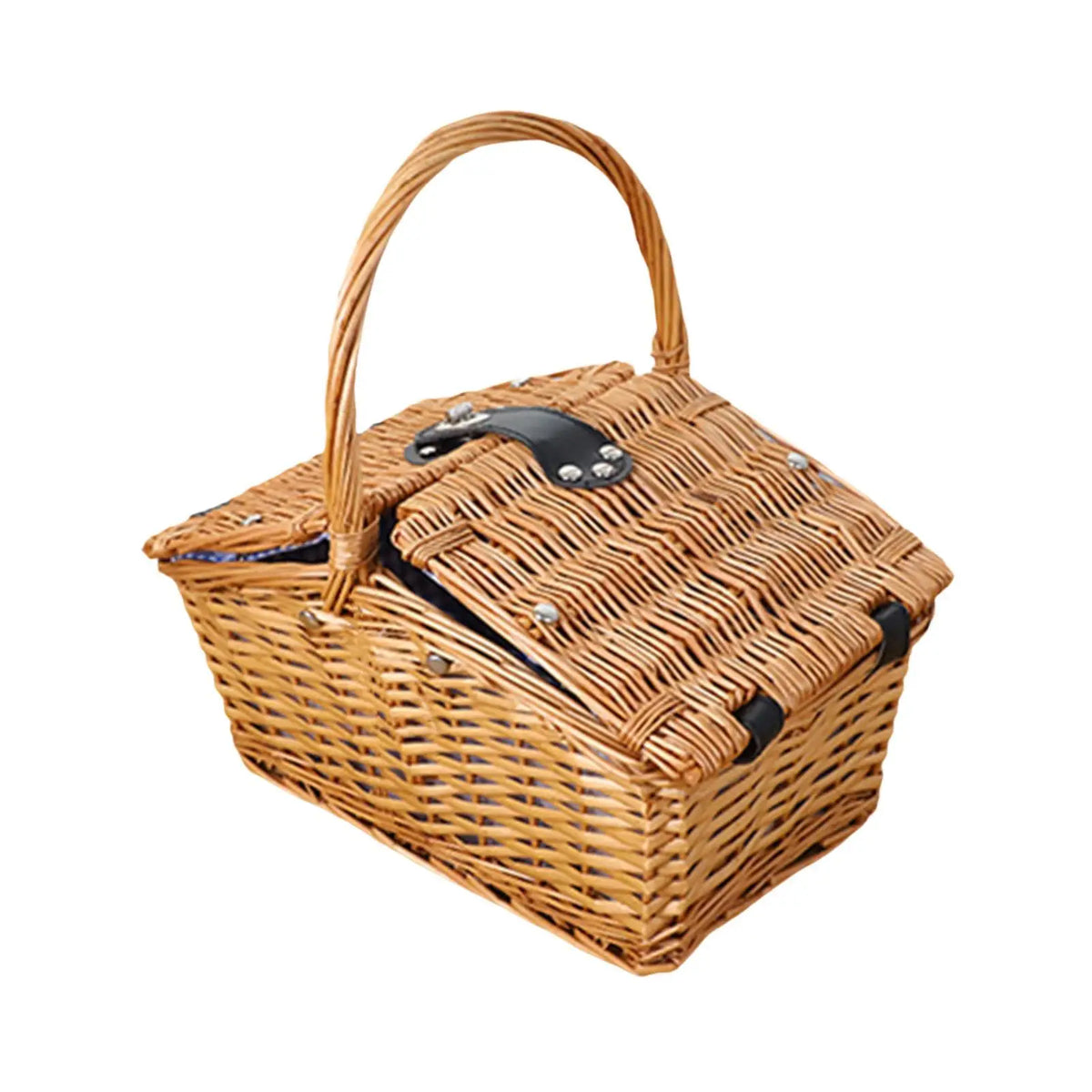 Picnic Basket Multipurpose Farm Handheld Basket Portable Flower Basket Woven Basket for Garden Wedding Holiday Banquet Bedroom Quake
