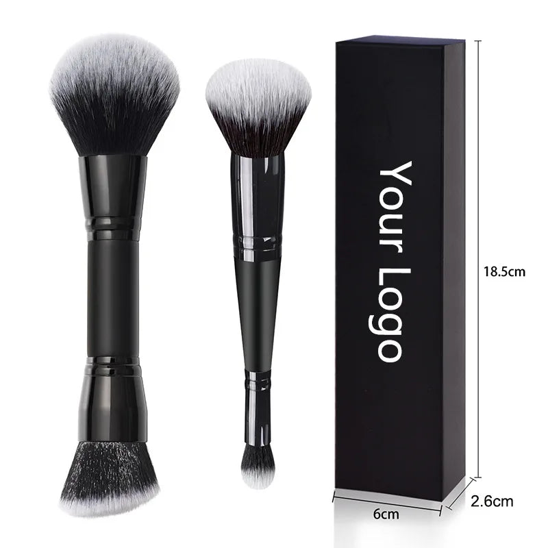 Single Makeup Brushes Private Label Popular Round Angled Foundation Makeup Blending Brush With Packing Wholesale 10pcs/lot Quake 2pcs