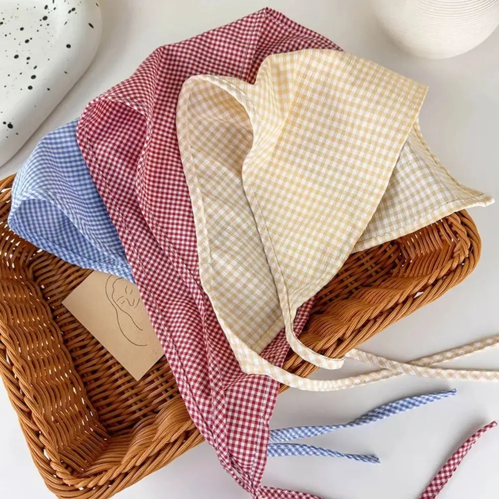 New Pastoral Style Bandana Headband Women's Triangle Headscarf Hair Bands Spring Summer Girl Fashion Decoration Ties Hair Scarf Quake