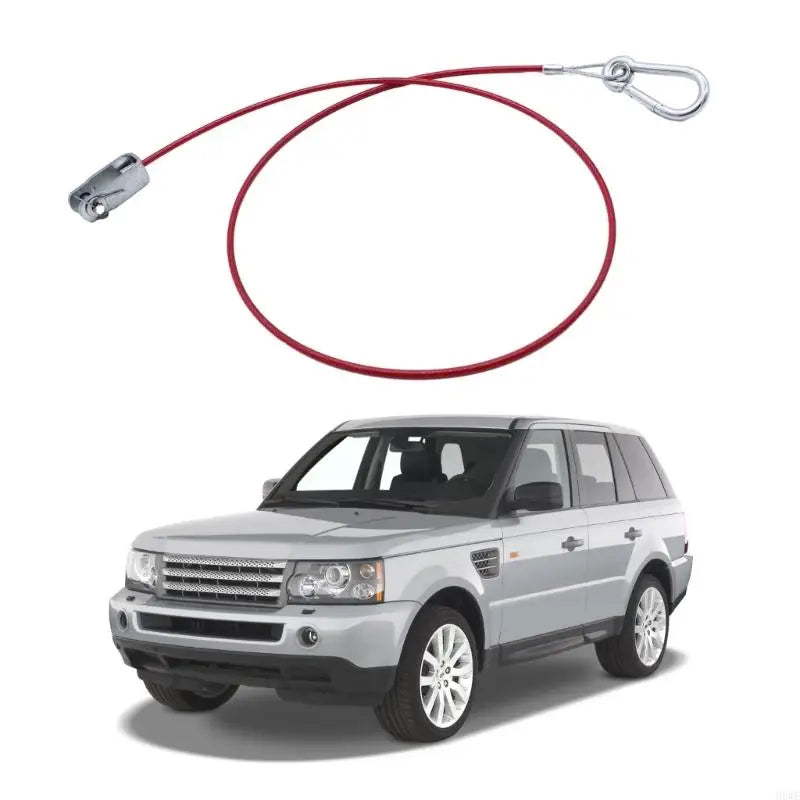 H8WE High Quality Stainless Steel Trailer Safety Line Dismounting Rope with Carabiner Quake