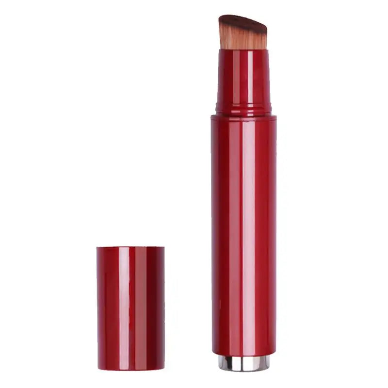 1pc Oblique Makeup Brushes Foundation Brushes Handheld Makeup Tools Brush 16cm Quake Red