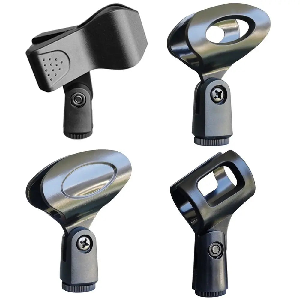 New Universal Microphone Clip Handheld Rotatable Mic Stand Clip Durable Mic Holder Clamp Wireless/ Wired Mic Quake