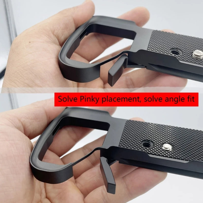 Quick Release Plate Base Grips Handle, Hand Grip Handle Quick Release L Plate Holder for Sony A7r4 a7m4 A7S3 A1 Camera K1KF Quake
