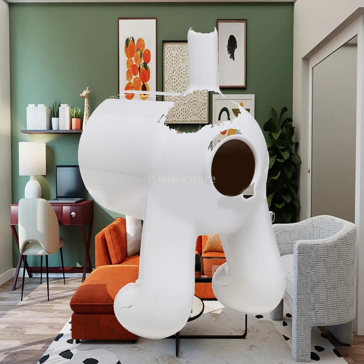 Dog Butt Tissue Holder Cute Tissue Organizer for Restaurant Indoor Bathroom Quake Default Title