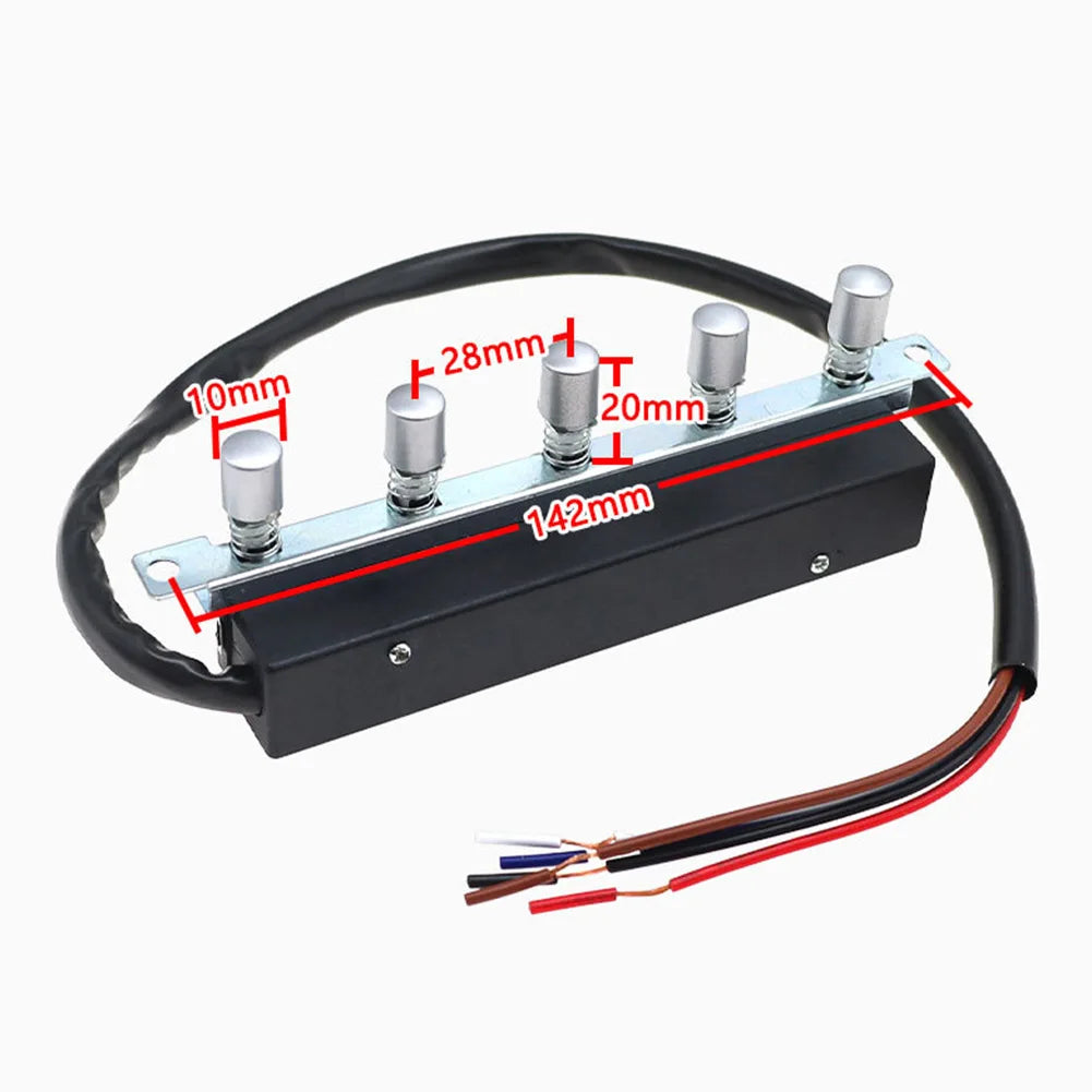 For Vissani SC706T Specific Replacement Switch with For 5 Buttons for Range Hood Control Panel Black 1For 5xFor 5x6cm Quake