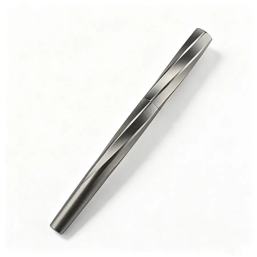 Twisted Texture Magnetic Cap Fountain Pen Full Metal Smooth Writing Office Business Student Calligraphy Stationery Gift Ink Pen Quake