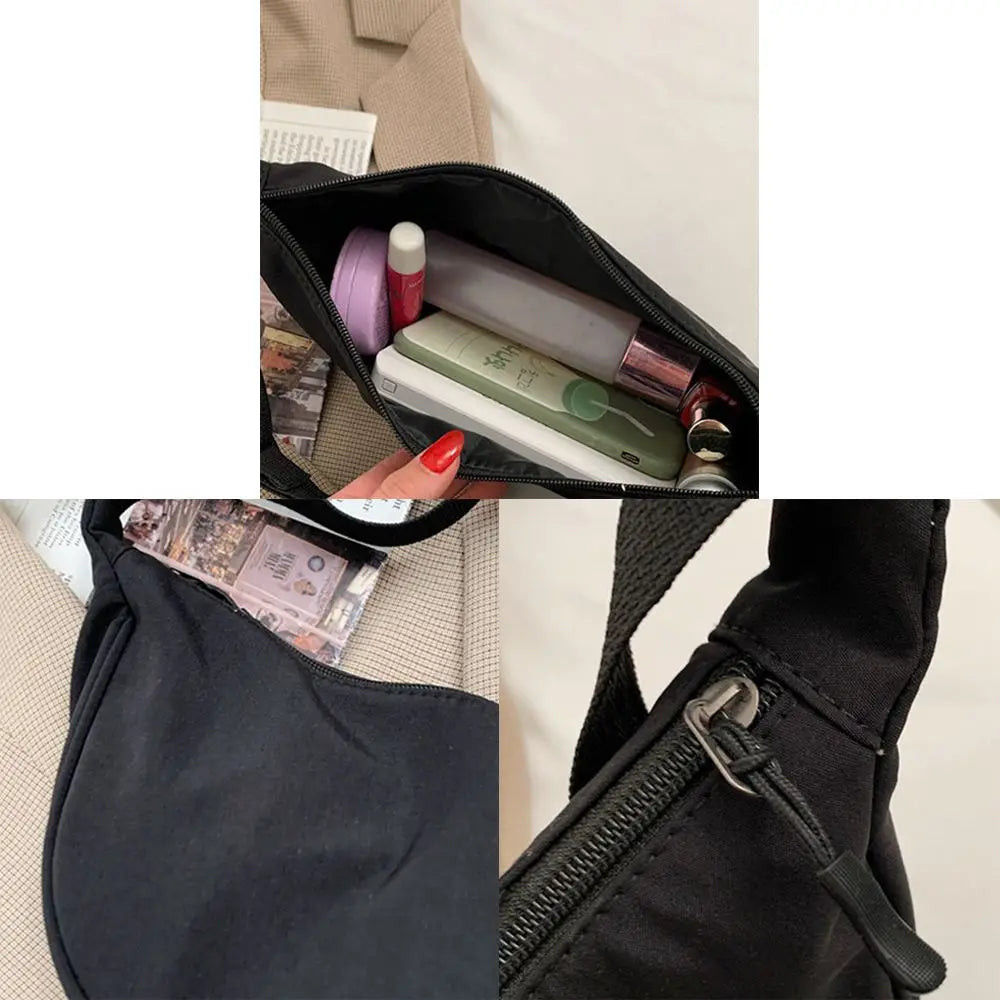 Fashion Casual Hobos Portable Underarm Bag Shoulder Bags Cross Body Bag Chest Bag Quake