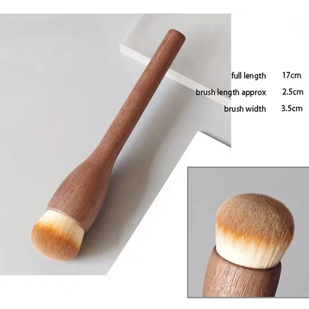 New Makeup Brush Handle Makeup Brush Super Soft Make Up Tool Blush Brush Retro High Quality Walnut Loose Brush Blush Brush Quake 6
