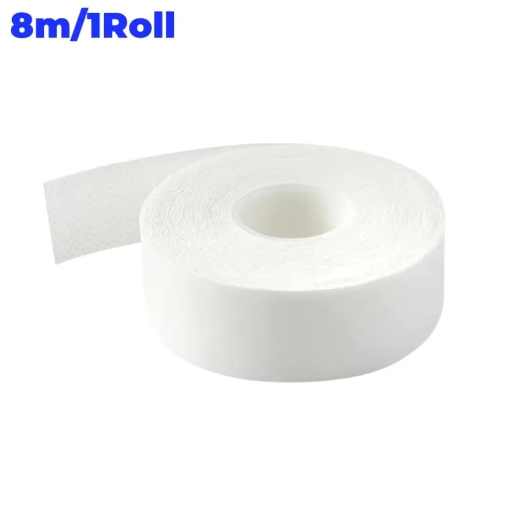 8/80M Collar Anti-dirty Grime Self-adhesive Disposable Cuff Fixing Tape Breathable Sweat-absorbent Tape Quake 1Roll 8M