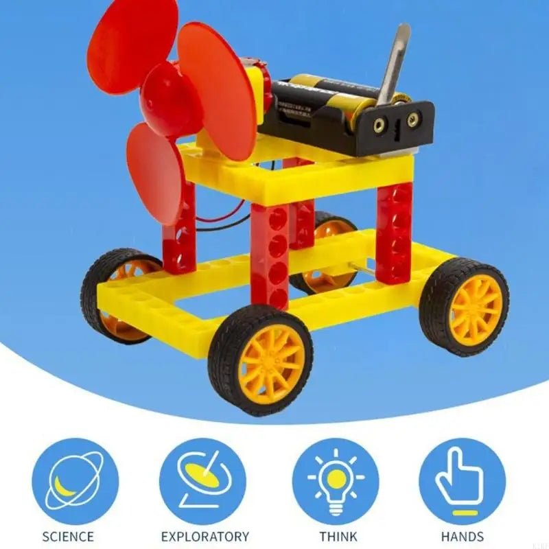 Handmade Single Wind Power Generator Science Project Set For Students Science Experiment Educational Toy Wind Energy Toy K1KF Quake