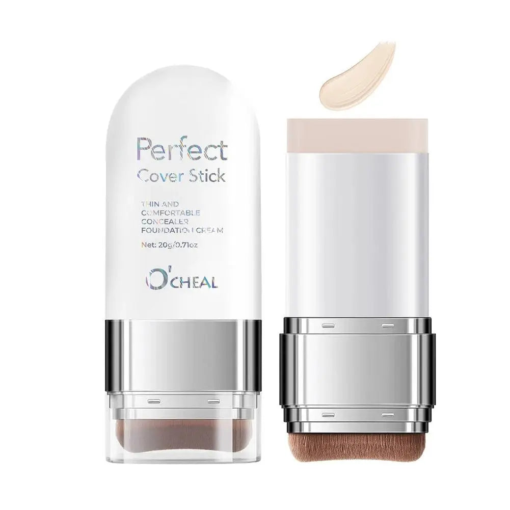 Perfect Cover Stick Concealer Foundation Stick, Lightweight Natural Coverage, Smooth Texture Easy Application For Daily Makeup Quake IVORY