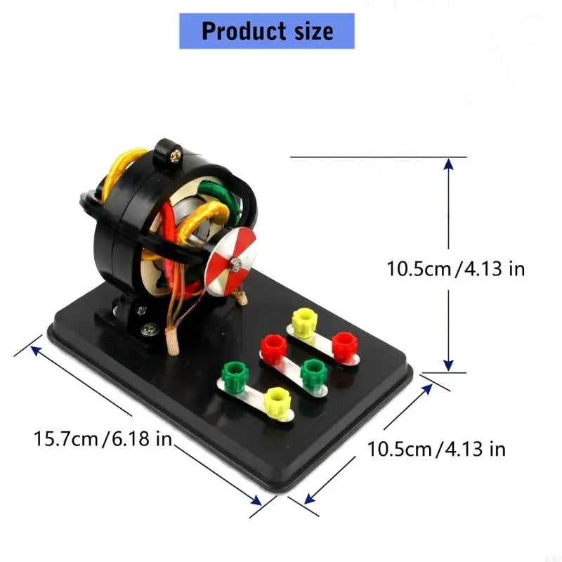 Three Phase Induction Motor Teaching Model with Visible Stator and Winding Structure for Physics Lesson Demonstration and K1KF Quake