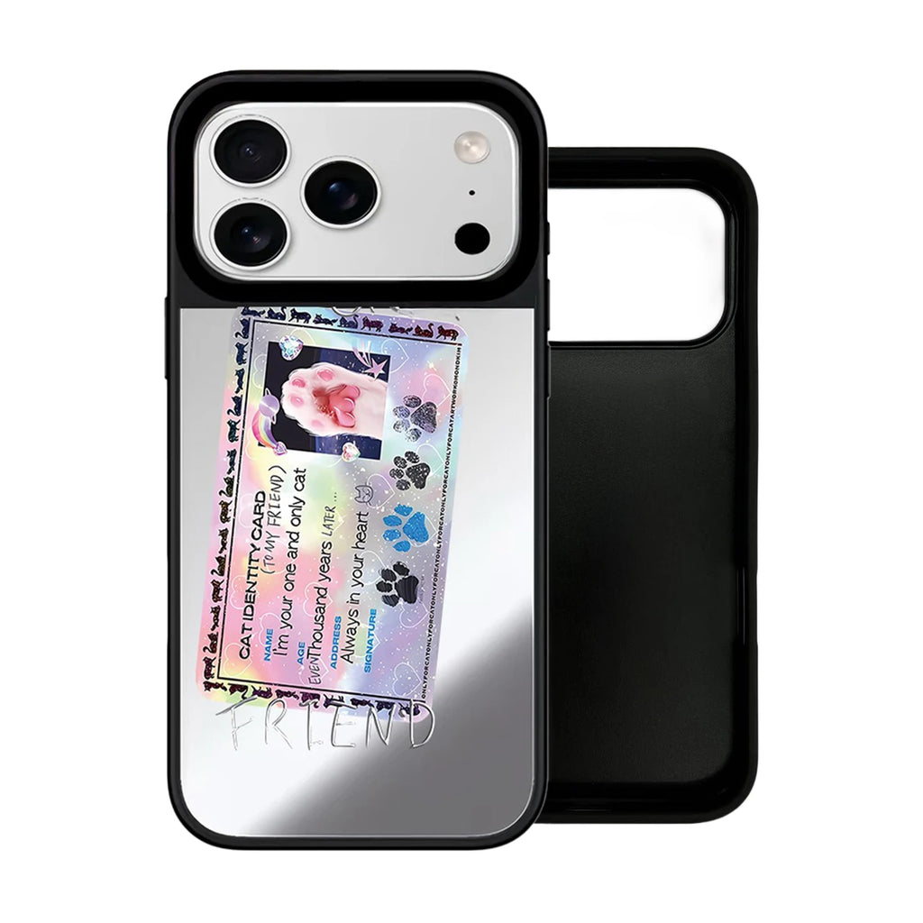 6090450 Mirror Surface Magnetic Phone Case Cover for IPhone 13 14 15 16 17 18 Pro Max Case Multicolor Quake mirror (no magsafe) iPhone 18 Pro Max