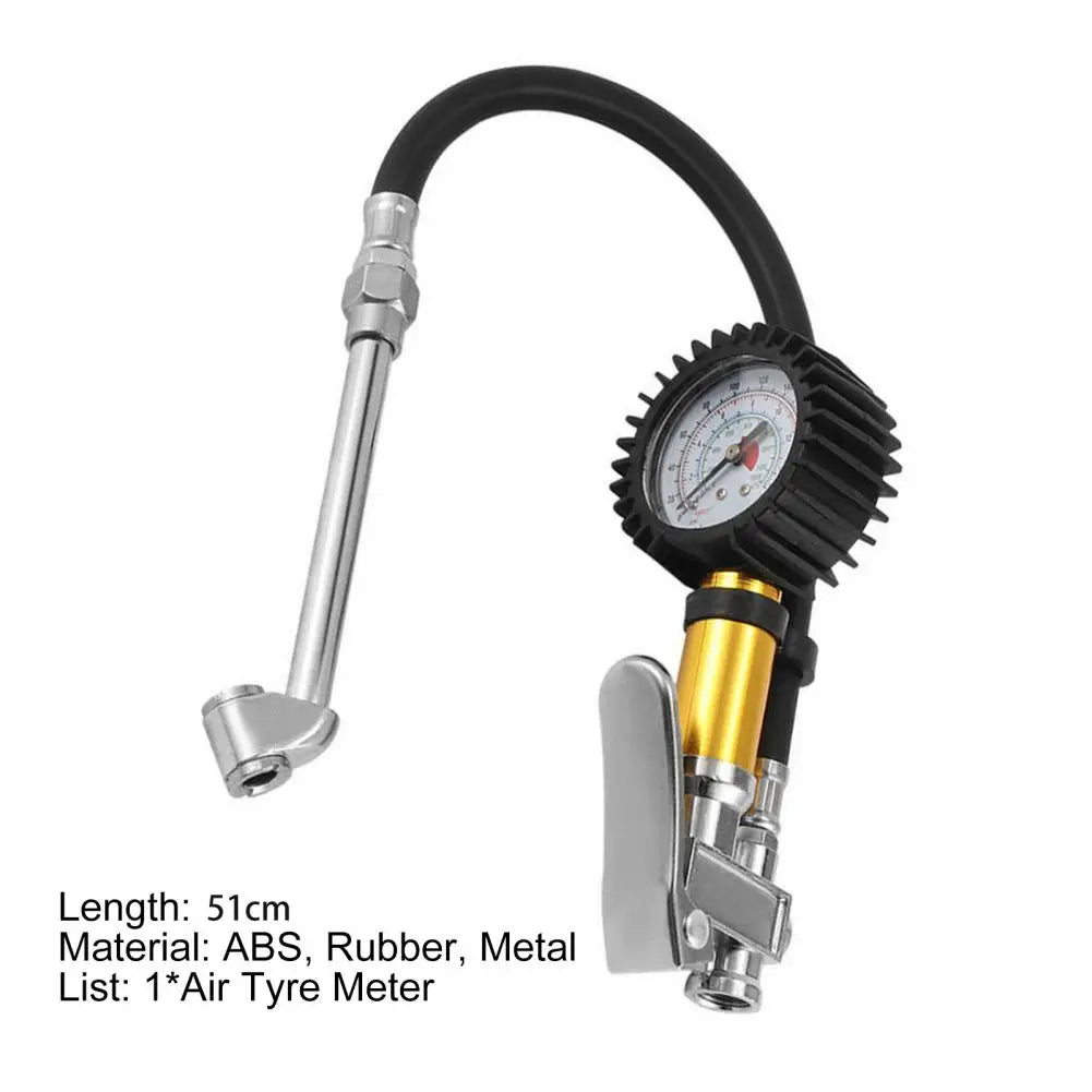 Air Tyre Meter Wear-resistant High Precision Stable 220PSI Tyre Pressure Gauge for Car Quake