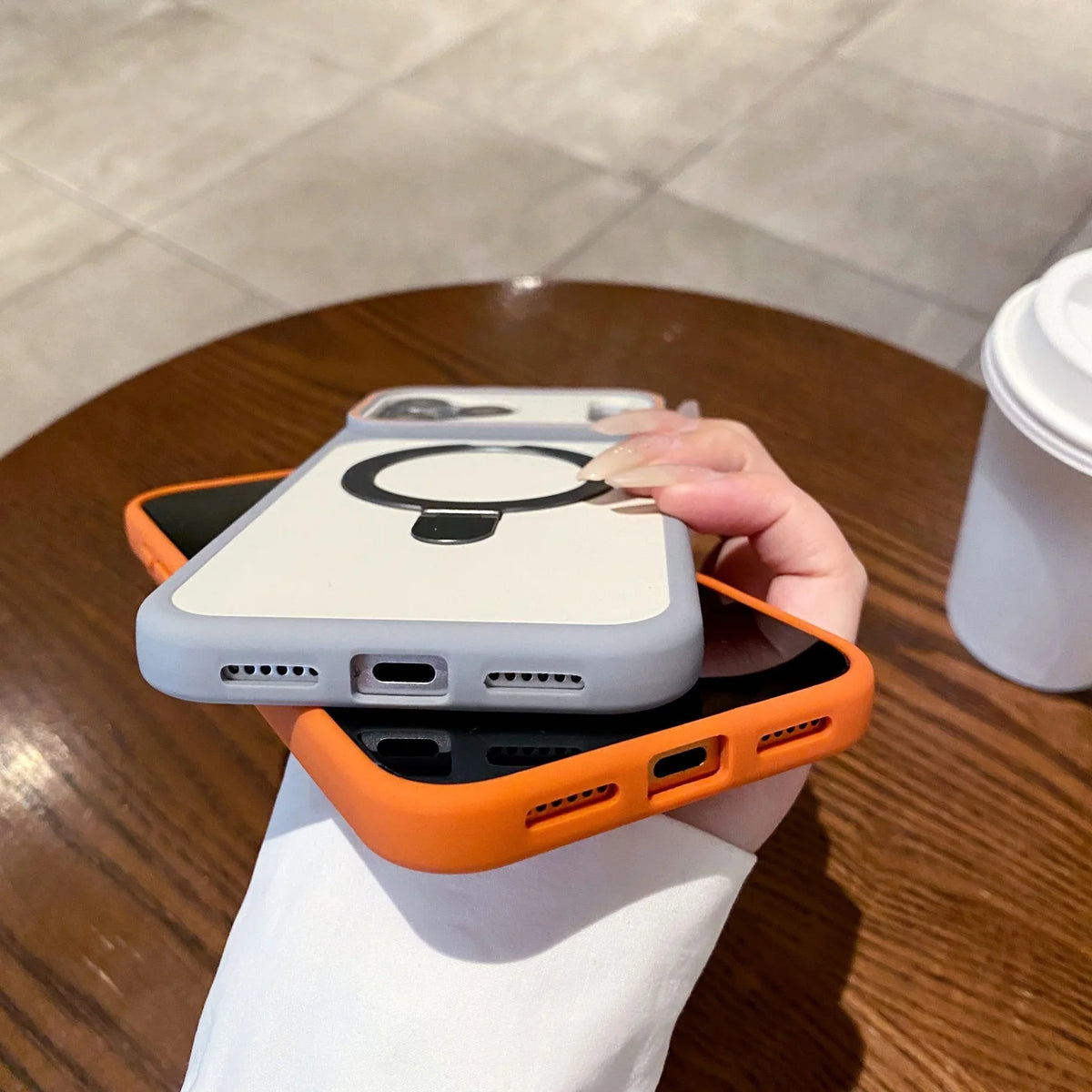 360-degree rotating magnetic suction phone case for iPhone14 15, 16, 17 ProMax / Pro compatible MagSafe wireless charging Case Quake