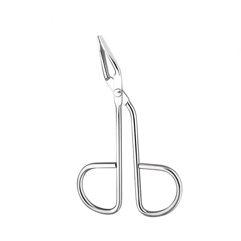 New Straight Pointed Elbow Eyebrow Pliers Clip Scissors Tweezers Professional Hairs Puller Eyebrow Plucking Makeup Beauty Tools Quake Silver